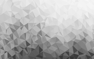 Fototapeta premium Light Silver, Gray vector shining triangular background.
