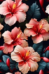 red hibiscus flower