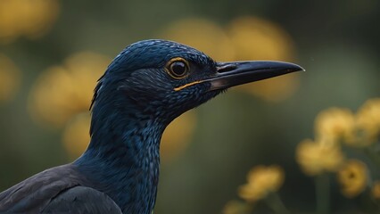 close up of a heron