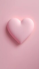 pink heart on a pink background