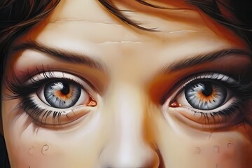 close up of eyes