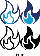 Fire Insurance colorful and black & white icon set. Editable Set of Insurance and Assurance web icons in line & fill style. High quality business icon set of Insurance