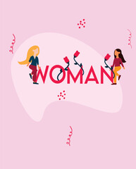 8 March. International Happy Women's Day