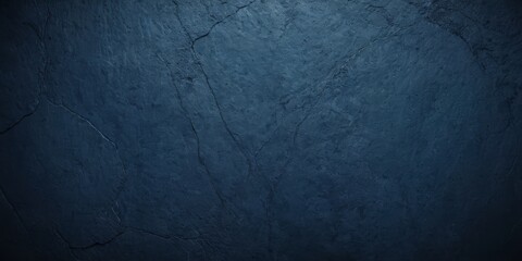Fototapeta premium Black dark navy blue texture background for design. Toned rough concrete surface