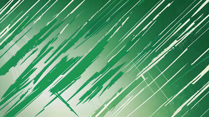 Green abstract geometric scratches background lines