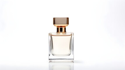 Perfume bottle and fragrance, an elegant and aromatic display representing beauty essentials,