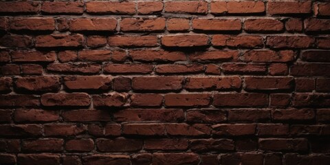 brown and black brick wall neon light background