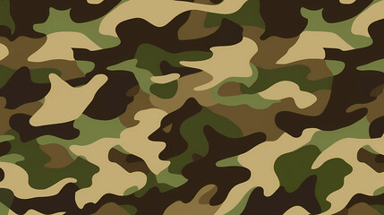 Fototapeta premium Flat design camouflage pattern texture