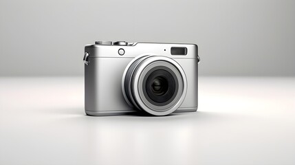 Sleek digital camera capturing memories