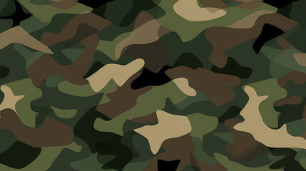 Fototapeta premium Flat design camouflage pattern texture