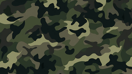 Flat design camouflage pattern texture