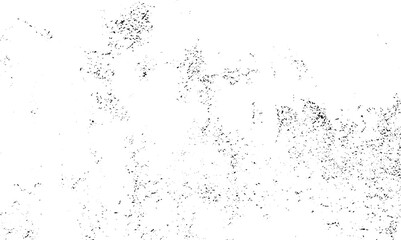 Black grunge or grainy texture isolated on transparent background. Dust overlay texture with grunge effect. Vector illustration.