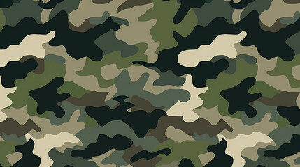 Fototapeta premium Flat design camouflage pattern texture