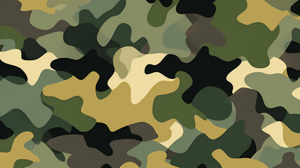 Fototapeta premium Camouflage pattern with organic shapes, camouflage texture