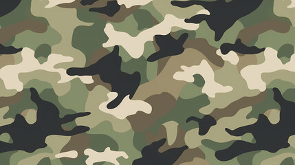 Fototapeta premium Camouflage pattern with organic shapes, camouflage texture