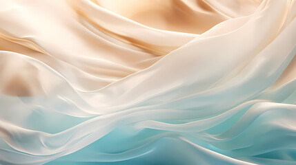 Fototapeta premium Flowing soft silk fabric