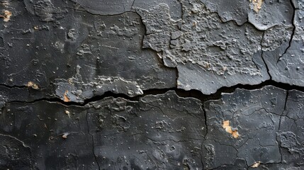 A piece of wood with visible cracks running through it, showcasing its weathered and aged appearance.