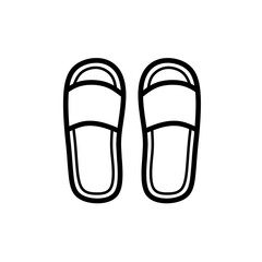 Flip flops icon design illustration 