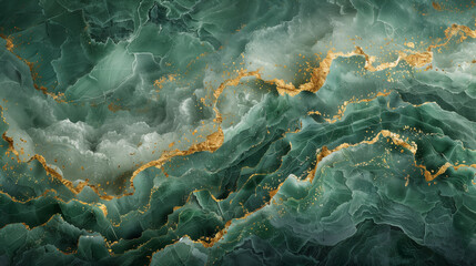 green marble watercolor background with gold elements (1)