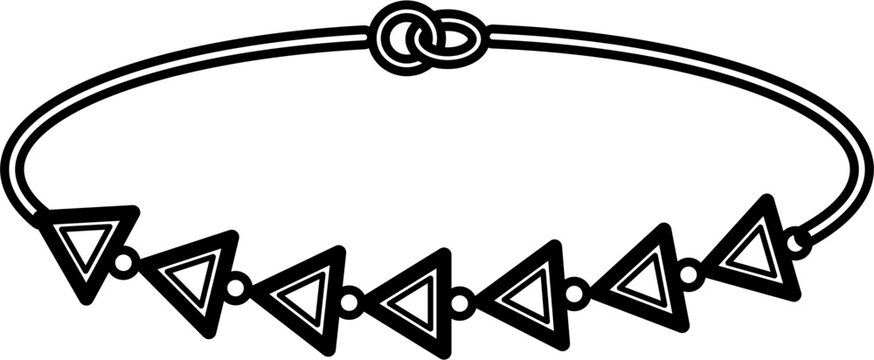 recommend clip art: Bracelet Outline Vector Illustration