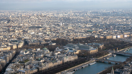 Fototapeta na wymiar Paris iffel Tower Louvre