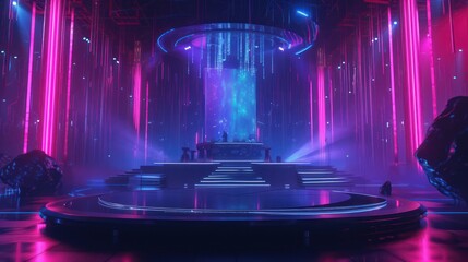 Disco Music Stage Design