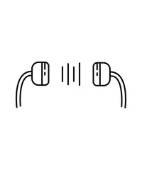 ear phone icon, vector best line icon.