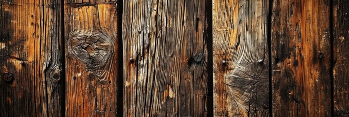 Vintage Wooden Texture: Grunge Background with Old Plank Design