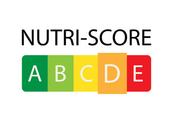 Puntuación D en la etiqueta de puntuación nutricional o nutri-score. 
