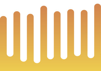 Fondo musical de barras crecientes y decrecientes naranja. 