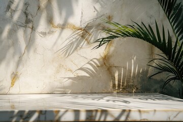 Luxury Marble and Nature-inspired Display Platform for Organic Beauty Products