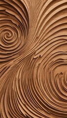 Fototapeta na wymiar Wood carving layers, abstract woodcut layer art background