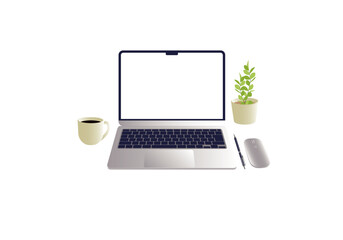 ノートパソコン　デスク