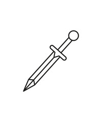 sword icon, vector best line icon.