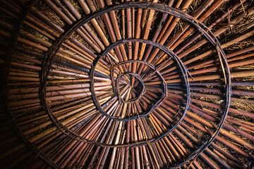 The Spiral Roof of Traditional Maasai House