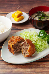 メンチカツ定食