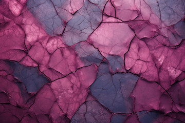 Cracked Purple Stone Surface Textured Background.