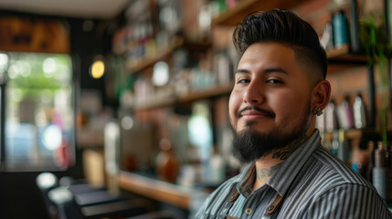 Obraz premium Portrait of hairdresser