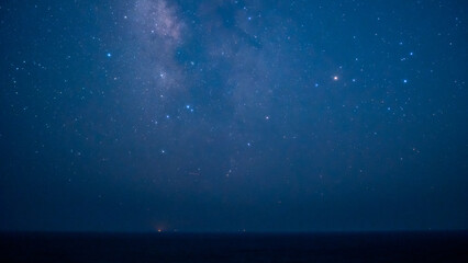 Milky Way seen from a remote island