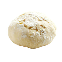 Raw dough isolated on white or transparent background