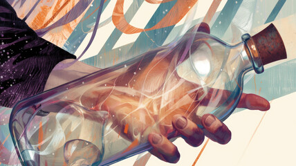 Mystische Flaschenpost