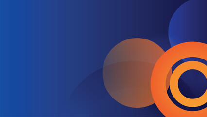 vector abstract background with blue and orange gradient composition