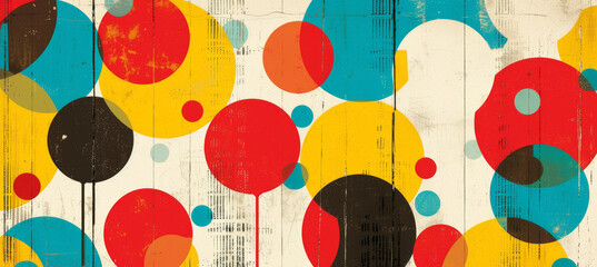 Classic Charm, Abstract Design Inspired by the 1950s Era