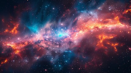 Fototapeta premium Desktop Wallpaper of Space, Galaxy, Planets and Stars