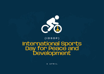 International day of Sport for Development and Peace vector illustration. Sport's day and peace day. Suitable for Poster, Banners, campaign and greeting card.