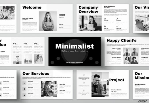 Simple Minimalist Presentation Layout