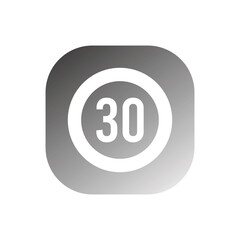 speed limit sign icon vector