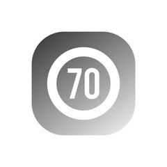 speed limit sign icon vector