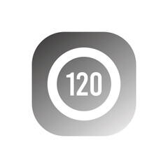 speed limit sign icon vector