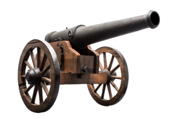 cannon on a transparent background